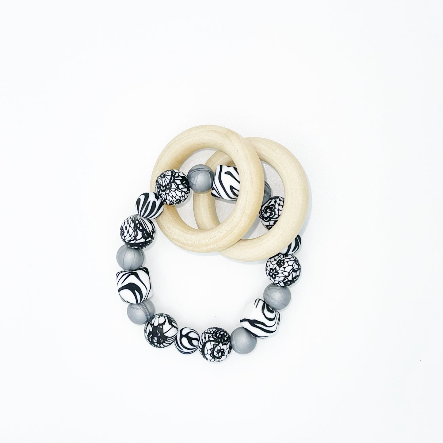 Handmade Baby Rattle/Teether Ring