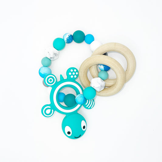 Handmade Baby Rattle/Teether Ring