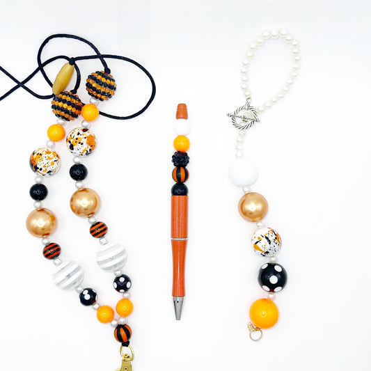 Work Bundle - Orange, Black and White