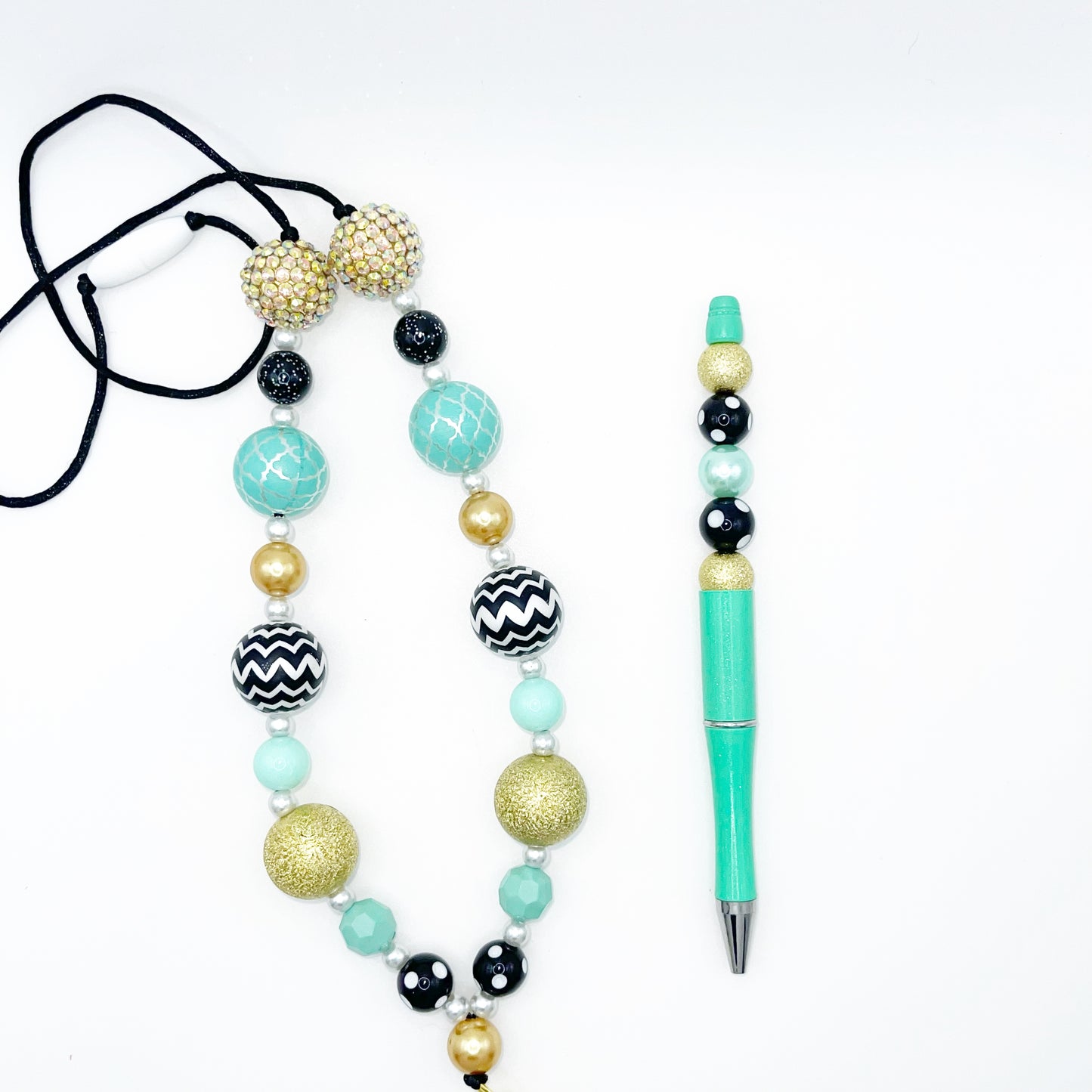 Work Bundle - Mint, Black, and Gold